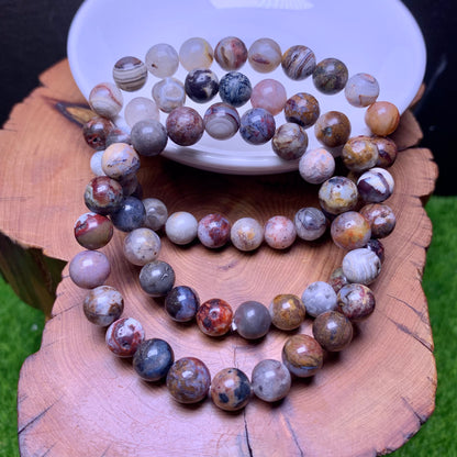 Mexican agate bracelet 8mm 1pc(SL504)