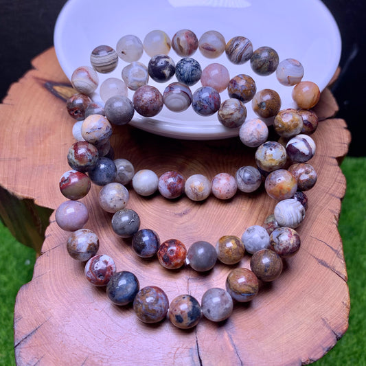 Mexican agate bracelet 8mm 1pc(SL504)