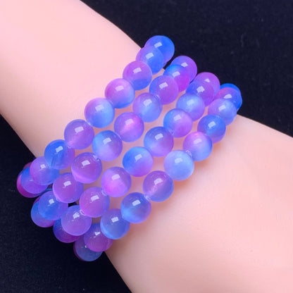 Aurora selenite(dyed) bracelet 8mm 1pc(SL499)