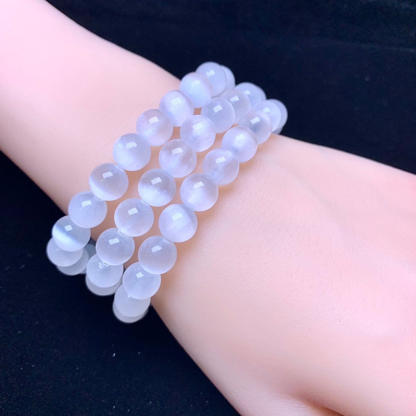 Selenite bracelet 8mm 1pc(SL502)