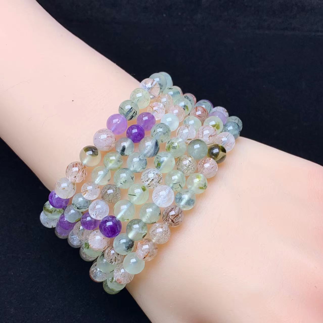 Super 8 Bracelet 6mm 1pc （SL509)