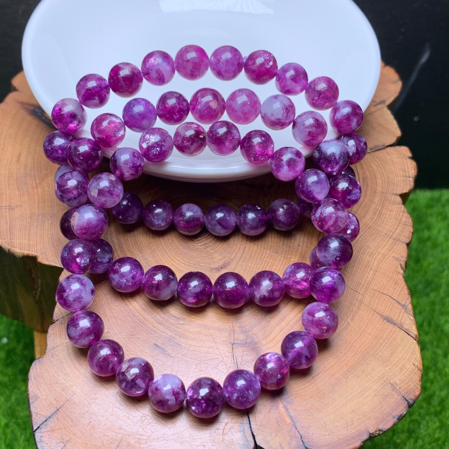 (HQ)Purple emerald quartz bracelet 8mm 1pc(SL498)