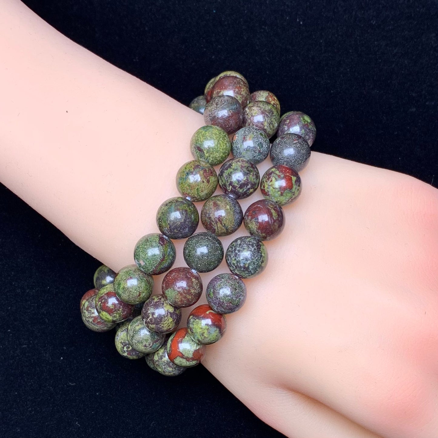 Dragon Blood jasper bracelet 10mm 1pc(SL494)