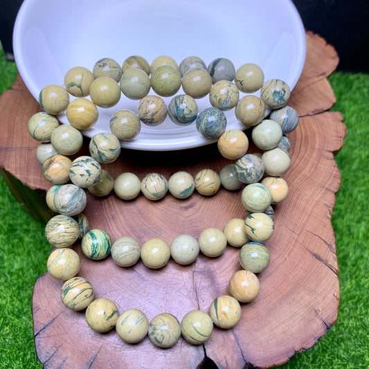 Green dragon Vein Jasper bracelet 8mm 1pc (SL133)