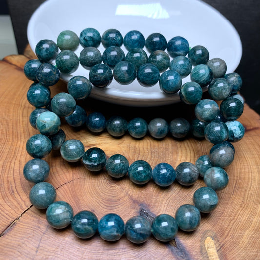 Green apatite bracelet 8mm 1pc(SL548)
