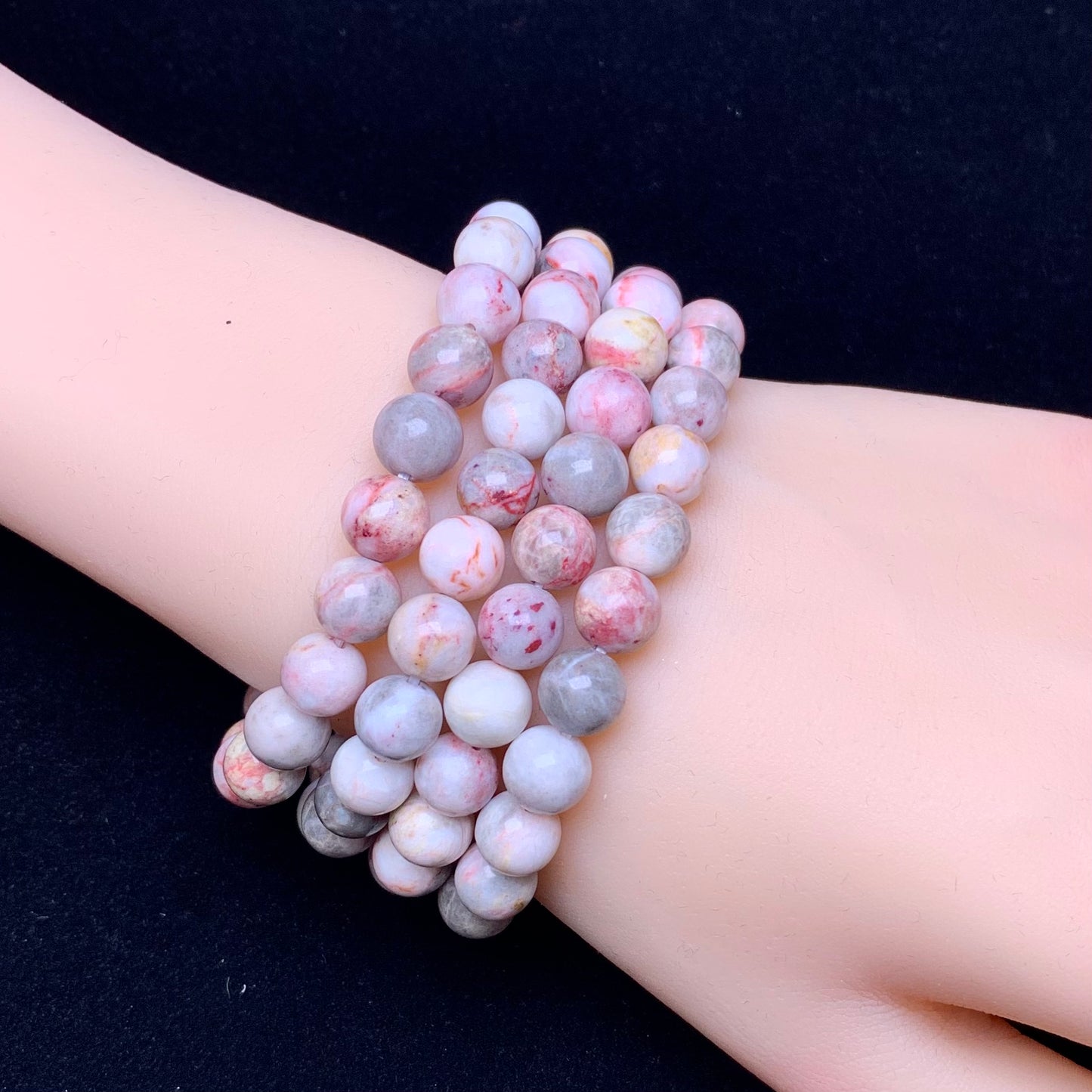 Cinnabar raw bracelet 8mm 1pc(SL540)