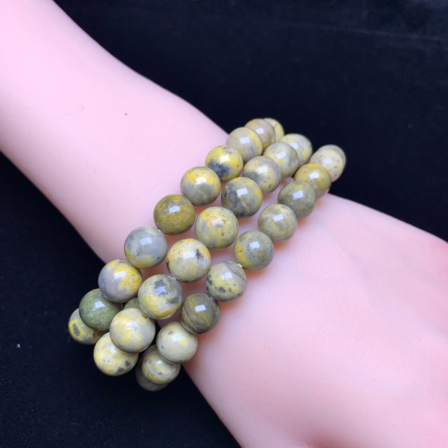 Bumblebee jasper bracelet 9mm 1pc(SL551)