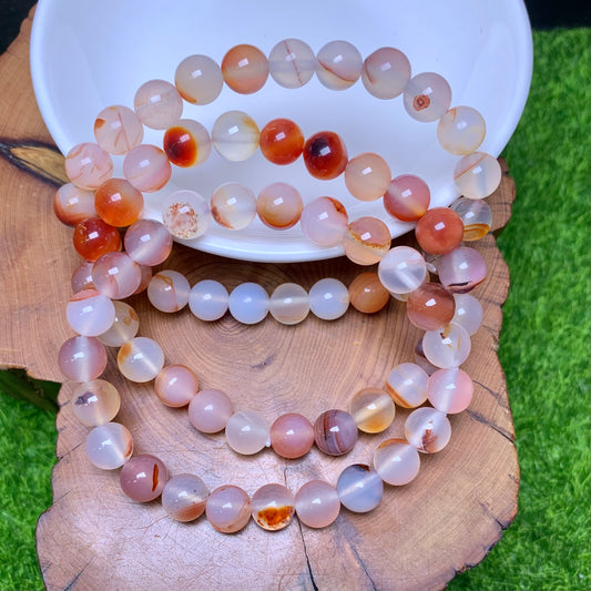 Red Flower Agate bracelet 8mm 1pc (SL139)