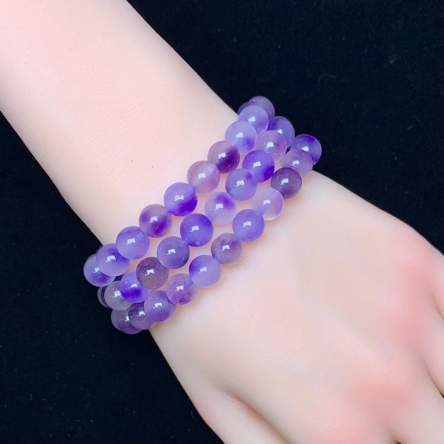 Blue Ice Chalcedony（DYED) bracelet 8mm 1pc (SL147)