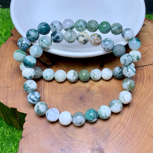 Dendritic Agate bracelet 8mm 1pc (SL152)