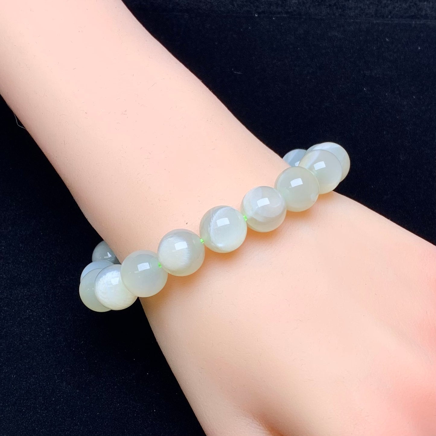 Green moonstone bracelet 10mm 1pc(SL576)