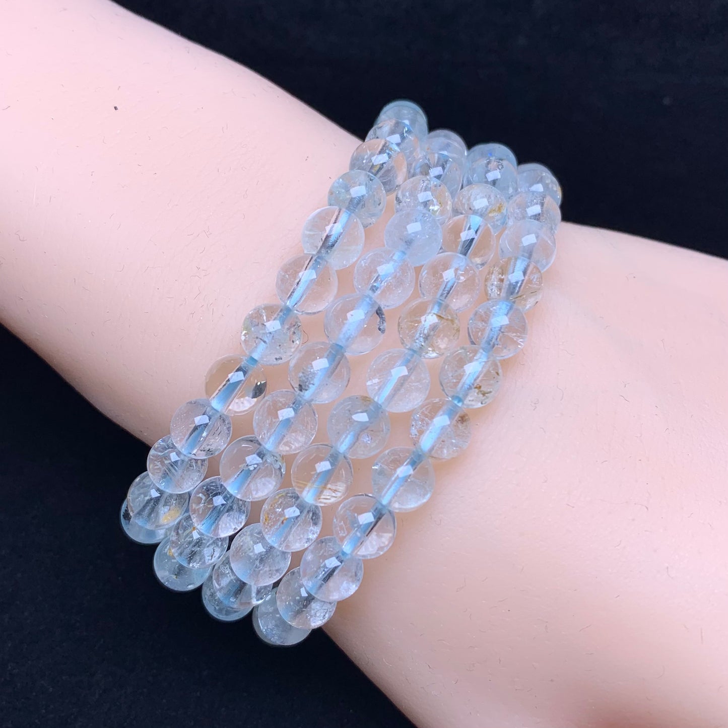 Topaz bracelet 6mm 1pc(SL557)