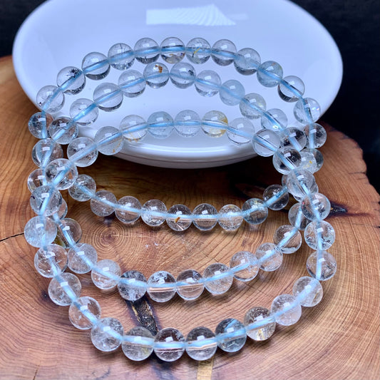 Topaz bracelet 6mm 1pc(SL557)