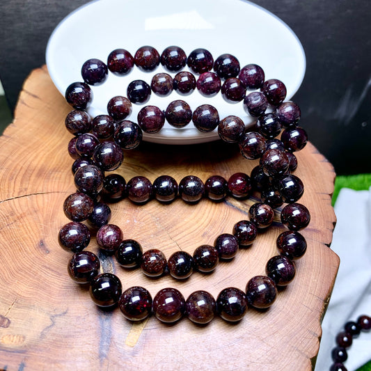 Garnet bracelet 8mm 1pc(SL559)