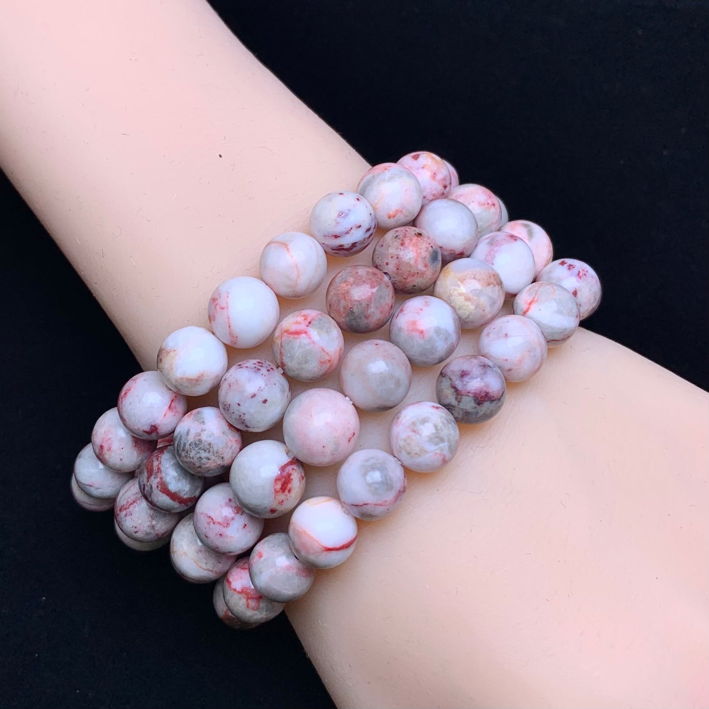 Cinnabar raw bracelet 9mm 1pc(SL573)