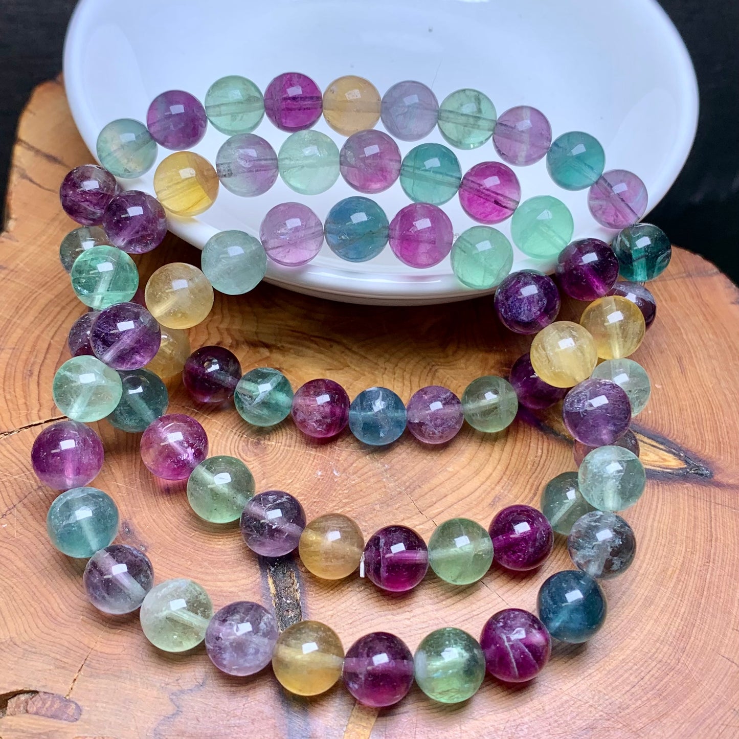 Fluorite bracelet 8mm 1pc(SL562)