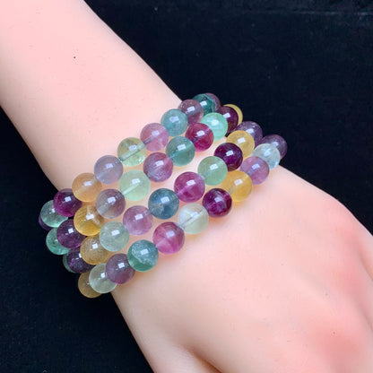 Fluorite bracelet 8mm 1pc(SL562)