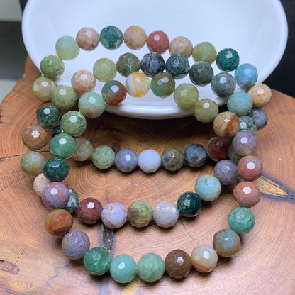 India agate facet bracelet 8mm 1pc(SL564)