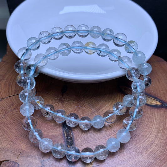 Topaz bracelet 7mm 1pc(SL577)