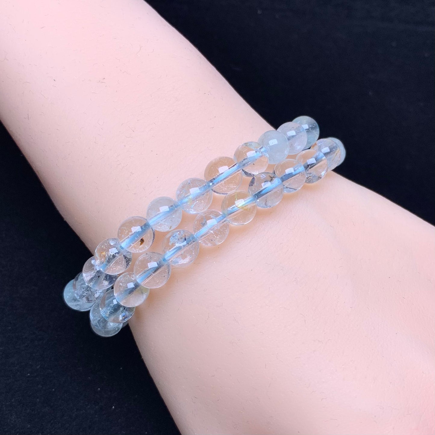 Topaz bracelet 7mm 1pc(SL577)