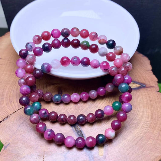 Berry Chalcedony (dyed）Bracelet 6mm (SL519)