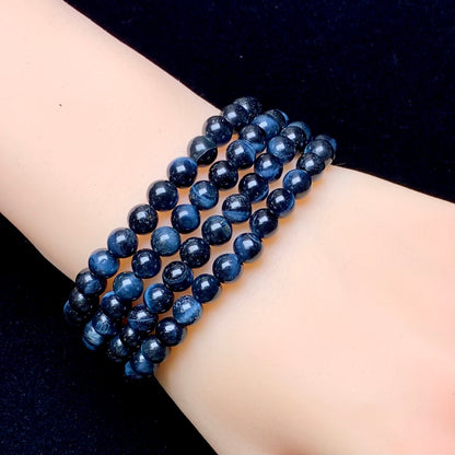 Blue Tiger Eye Bracelet 6mm 1pc (SL535)