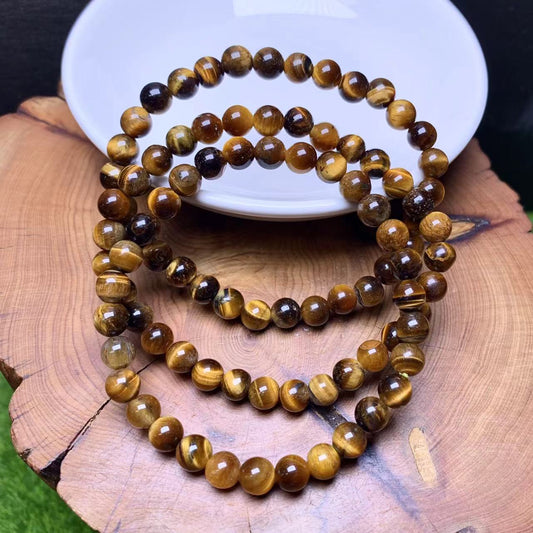 Tiger Eye Bracelet 6mm 1pc (SL523)