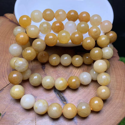 Golden Lace Jade bracelet 10mm 1pc(SL511)