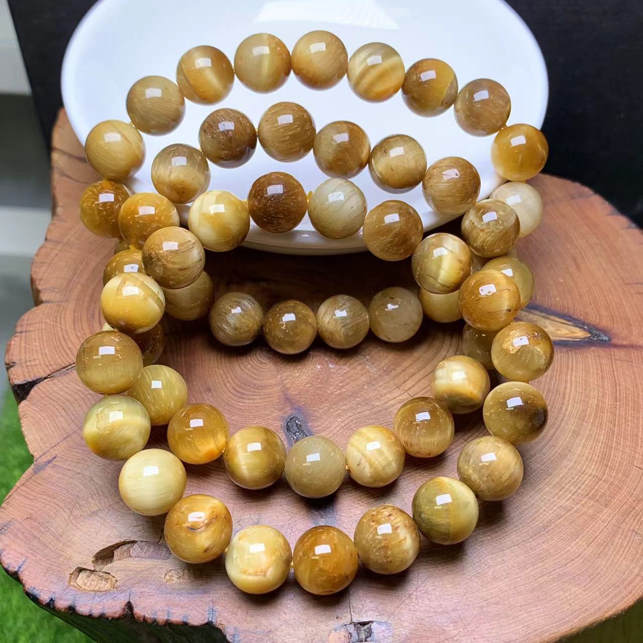 Golden tiger eye bracelet 10mm 1pc(SL515)