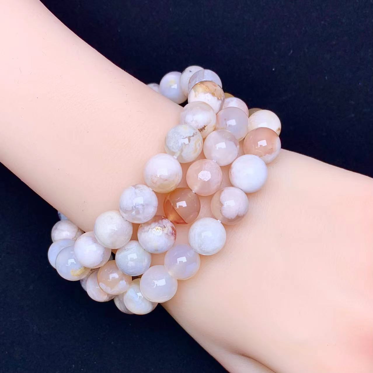 Flower agate bracelet 10mm 1pc(SL514)