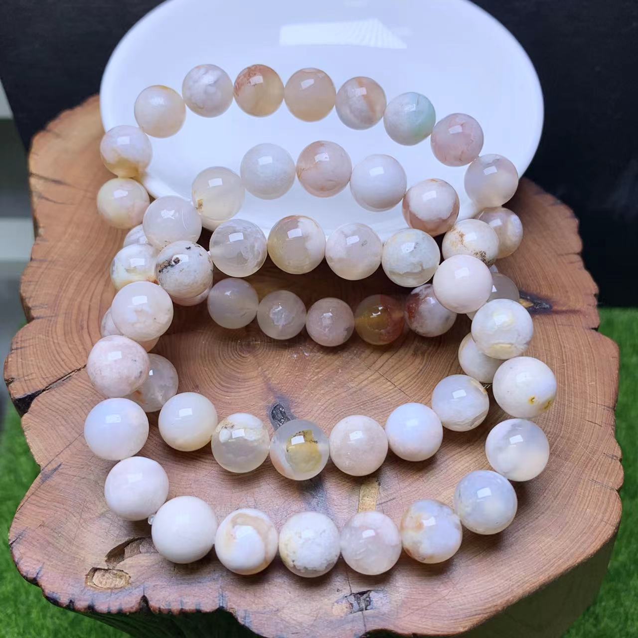 Flower agate bracelet 10mm 1pc(SL514)