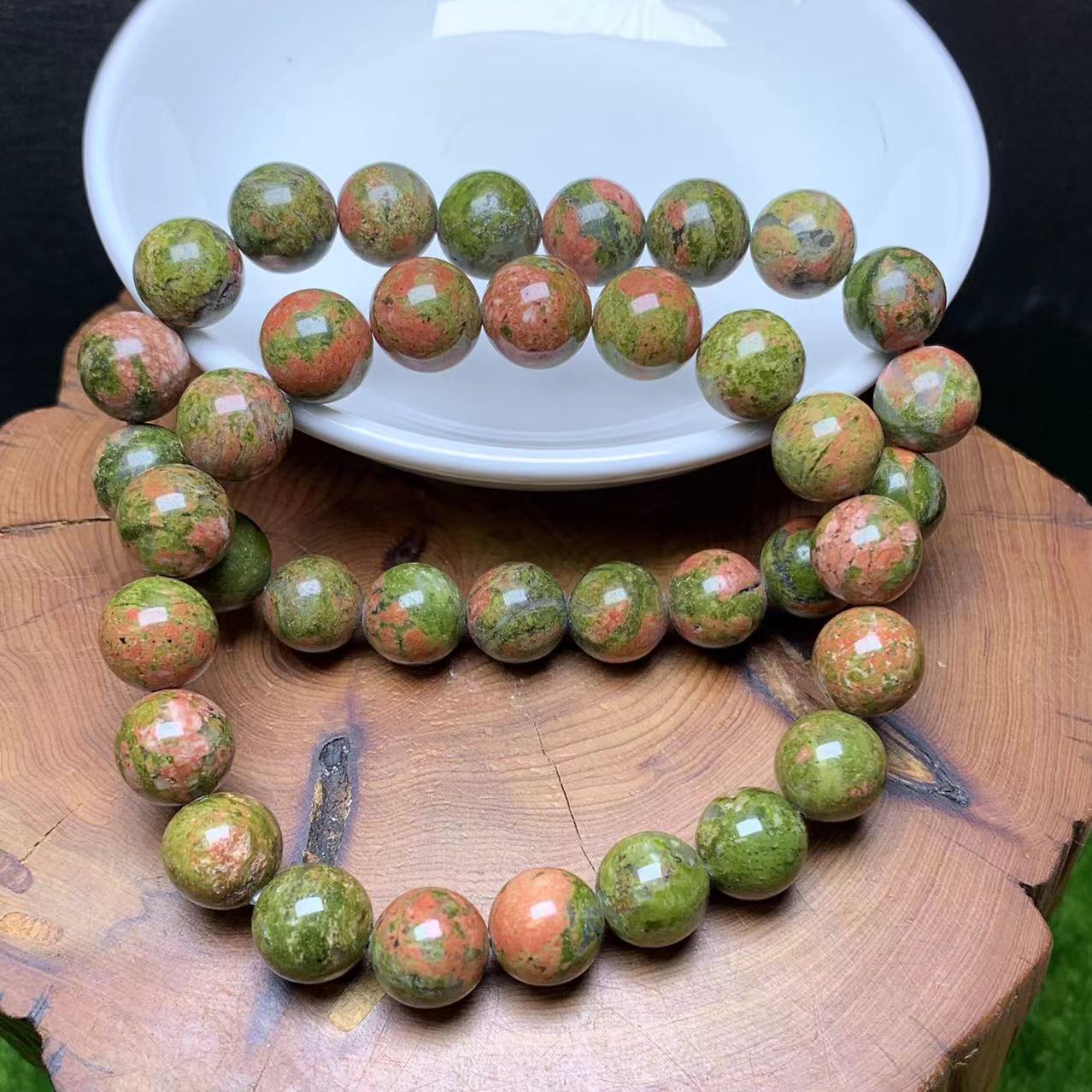 Unakite bracelet 10mm 1pc(SL516)