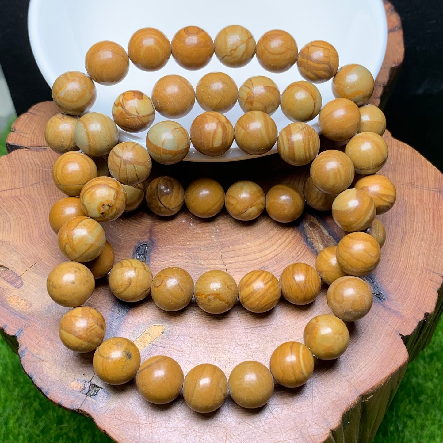 Wood Jasper Bracelet 10mm 1pc (SL595)