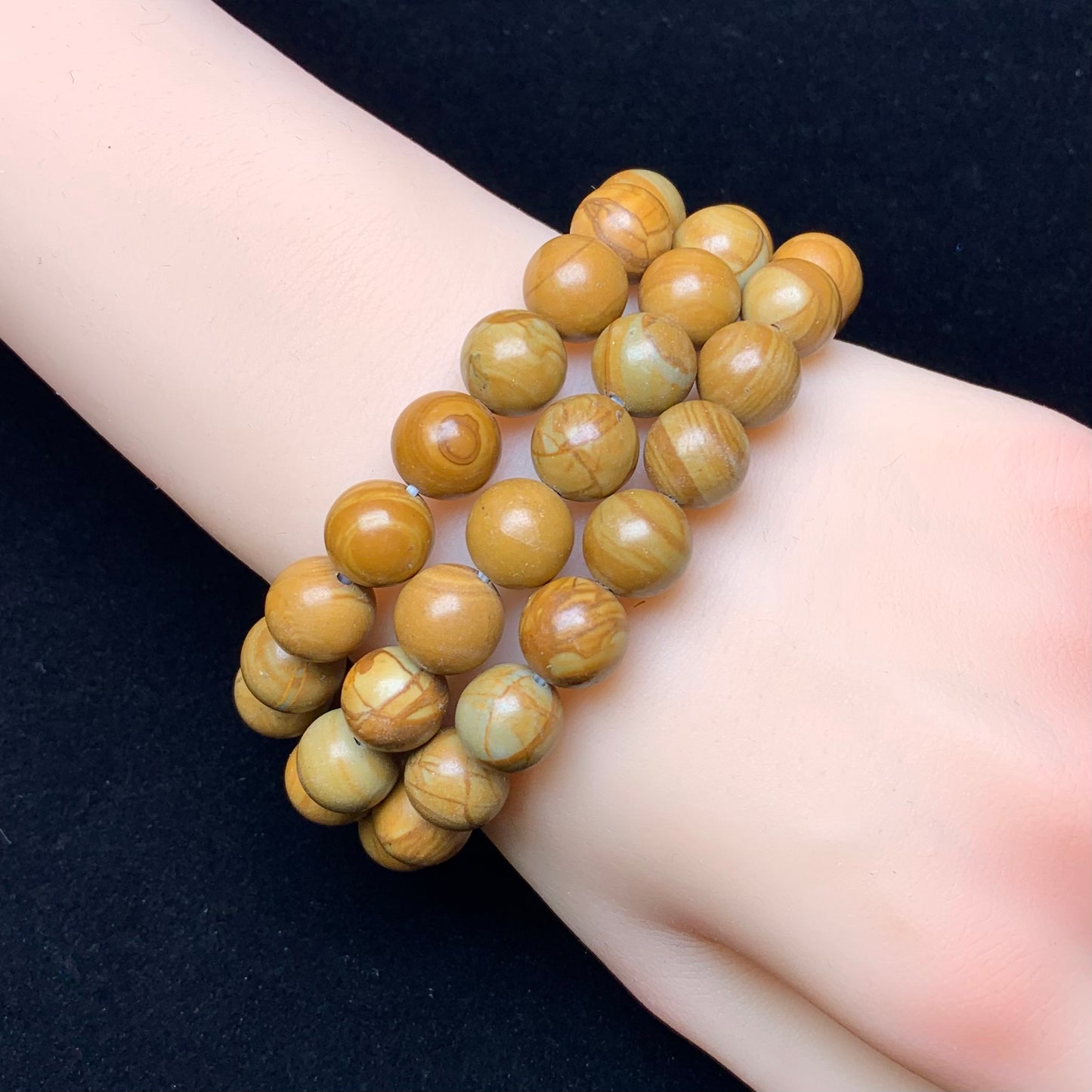 Wood Jasper Bracelet 10mm 1pc (SL595)