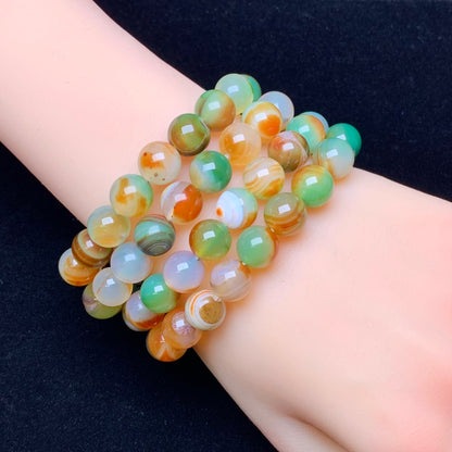 Peacock Agate（DYED） Bracelet 10mm (SL593)