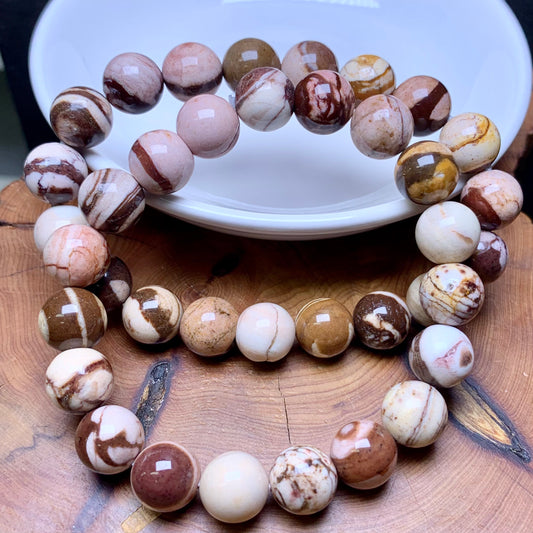 Australia Zebra Jasper Bracelet 10mm 1pc (SL581)