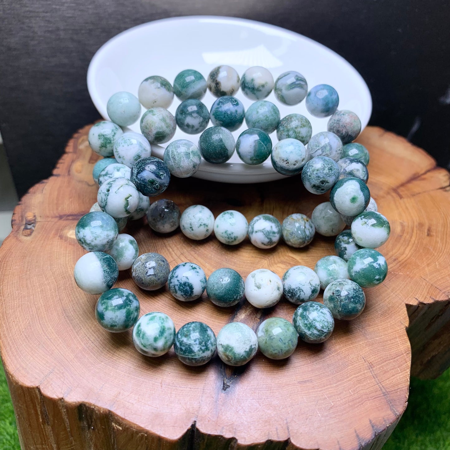 Dendritic Agate Bracelet 10mm 1pc (SL591)