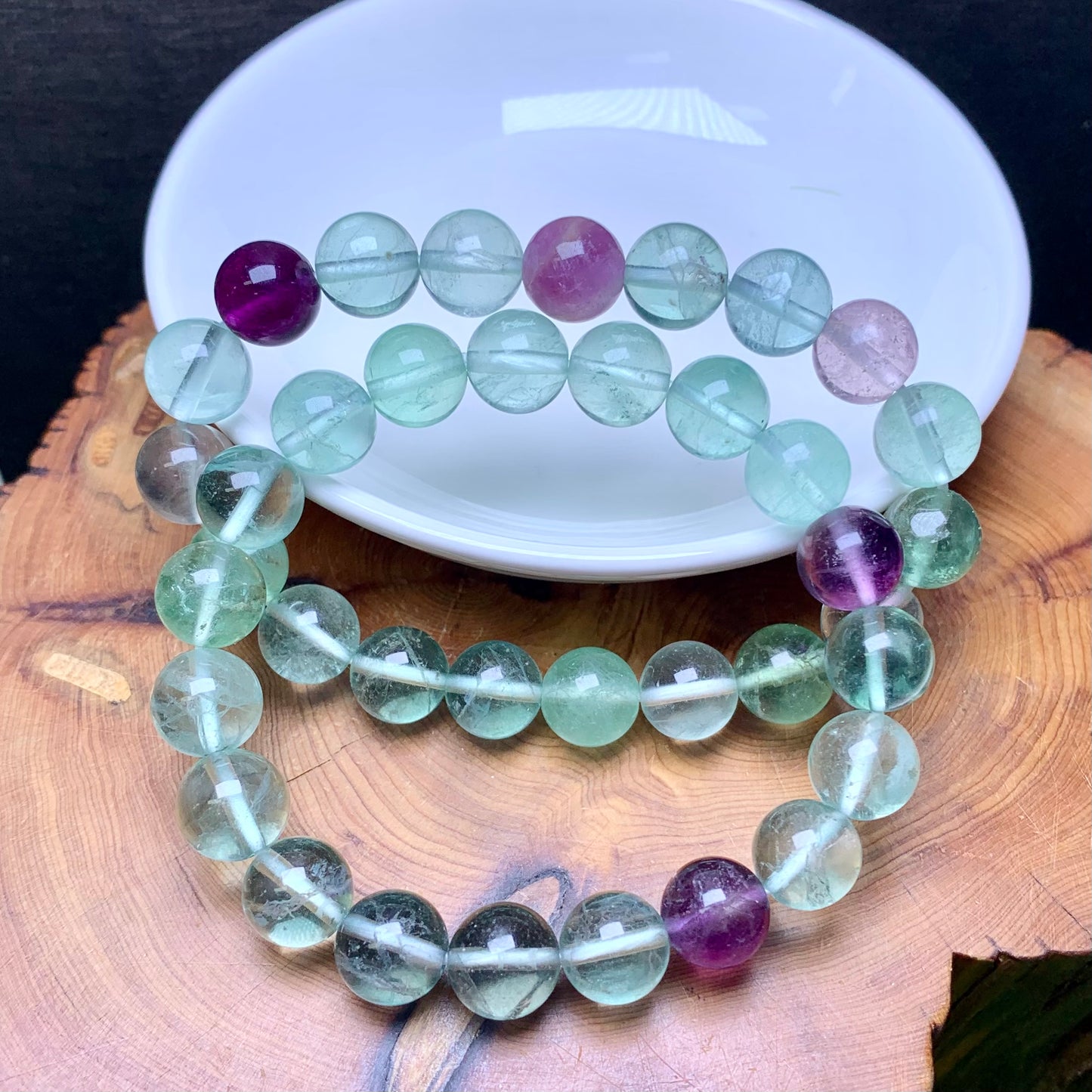 Fluorite Bracelet 10mm 1pc (SL589)