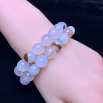 Black Flower Agate Bracelet 10mm 1pc (SL598)