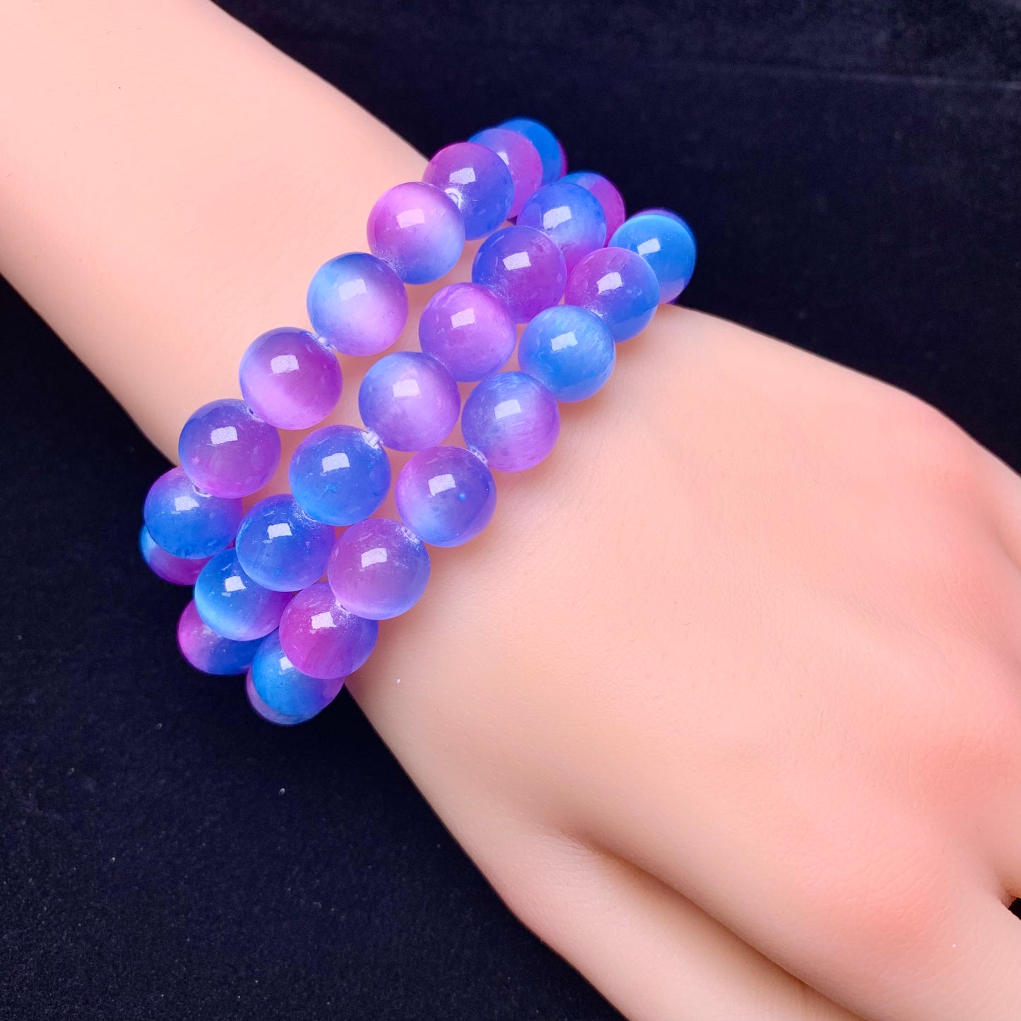 Aurora selenite(DYED) Bracelet 10mm 1pc (SL590)