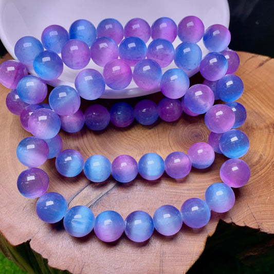 Aurora selenite(DYED) Bracelet 10mm 1pc (SL590)