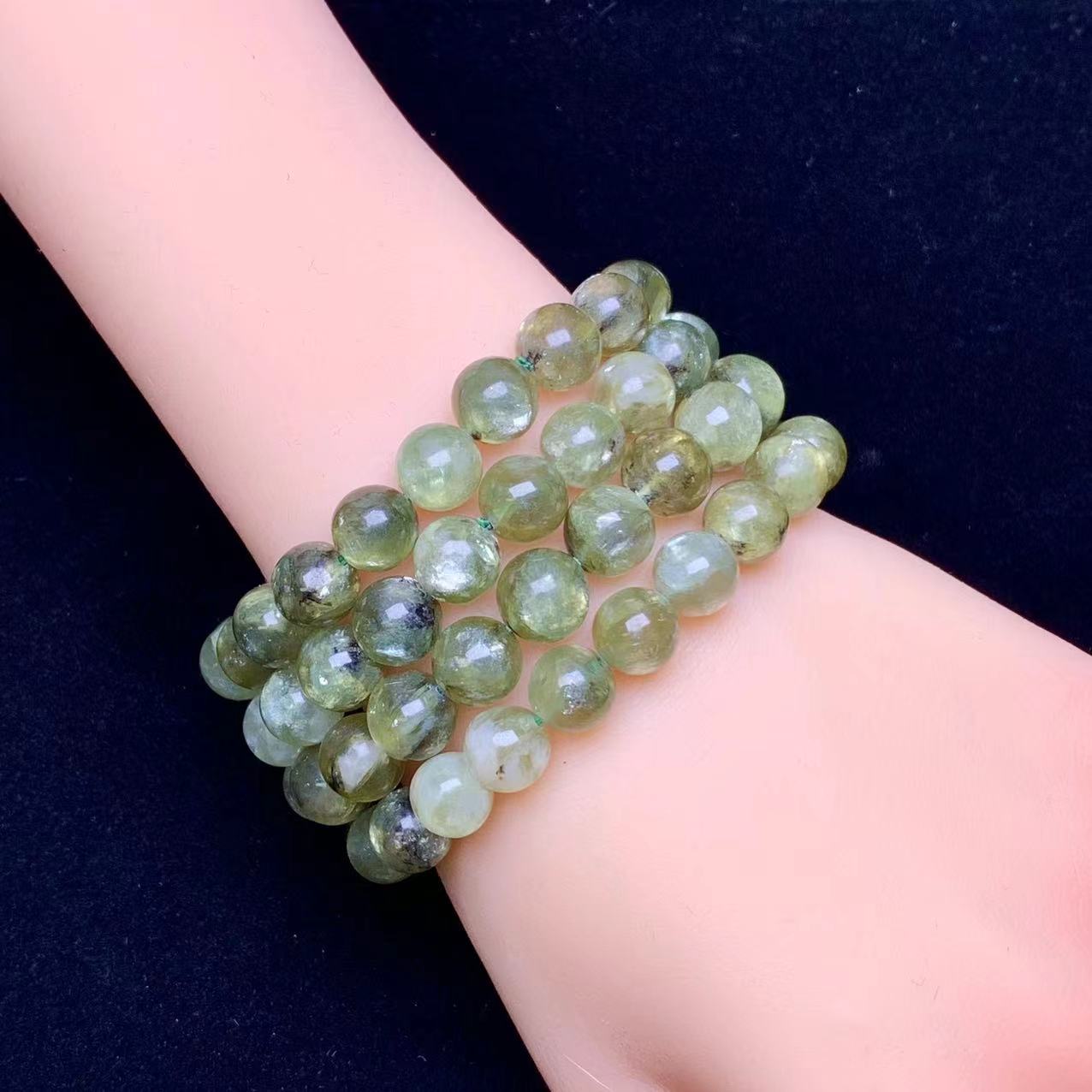 Aurora Mirage Green Emerald Quartz Bracelet 9mm 1pc (SL617)