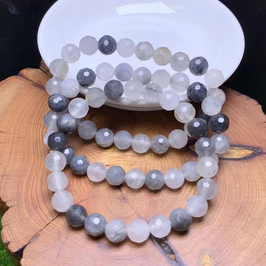 Cloud quartz Facet Bracelet 8mm 1pc (SL616)