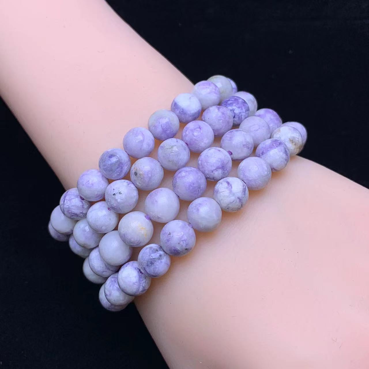 Purple turquoise Bracelet 8mm 1pc (SL611)