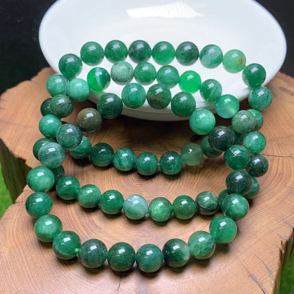 Green Mica Bracelet 8mm 1pc(SL606)
