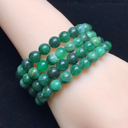 Green Mica Bracelet 8mm 1pc(SL606)