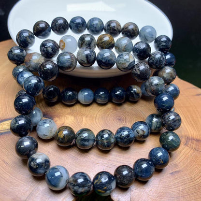 Blue Black Petersite Bracelet 7-8mm 1pc (SL601)
