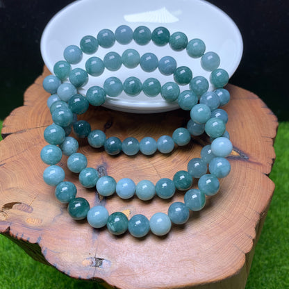 Blue Water Jadeite Bracelet 8mm 1pc (SL629)