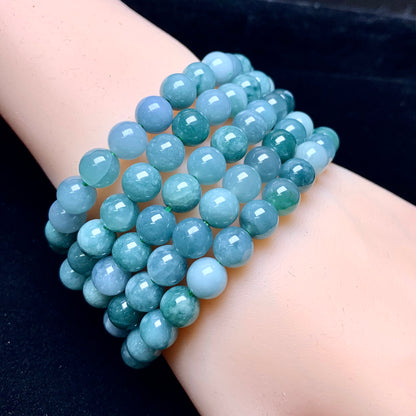 Blue Water Jadeite Bracelet 8mm 1pc (SL629)