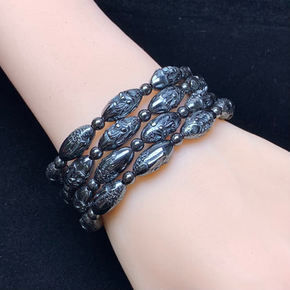 Hematite Bracelet 7.5*16mm 1pc (SL642)